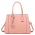 LT1748 PK - Miss Lulu Multi-Compartment Large Handbags Pink