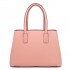 LT1748 PK - Miss Lulu Multi-Compartment Large Handbags Pink