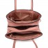 LT1748 PK - Miss Lulu Multi-Compartment Large Handbags Pink