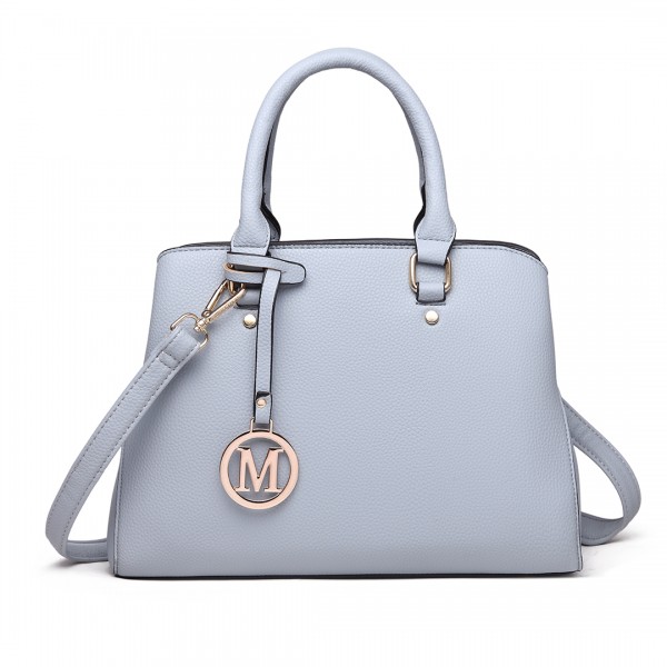 LT1752 - Miss Lulu Medium Tote Handbags Blue