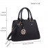 LT1752 - Miss Lulu Medium Tote Handbags Black