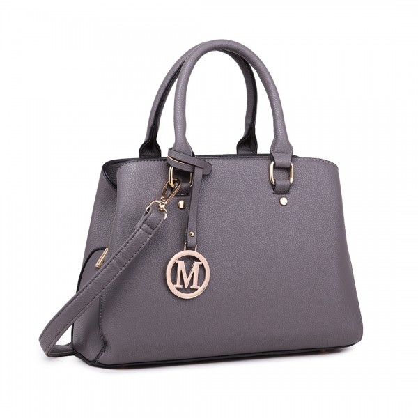 LT1752 - Miss Lulu Medium Tote Handbags Grey