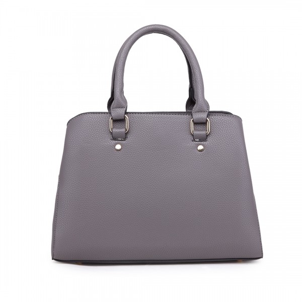 LT1752 - Miss Lulu Medium Tote Handbags Grey