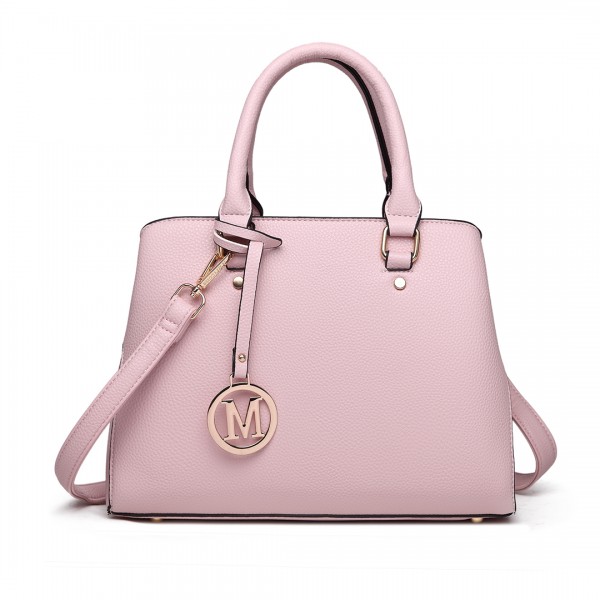 LT1752 - Miss Lulu Medium Tote Handbags Pink