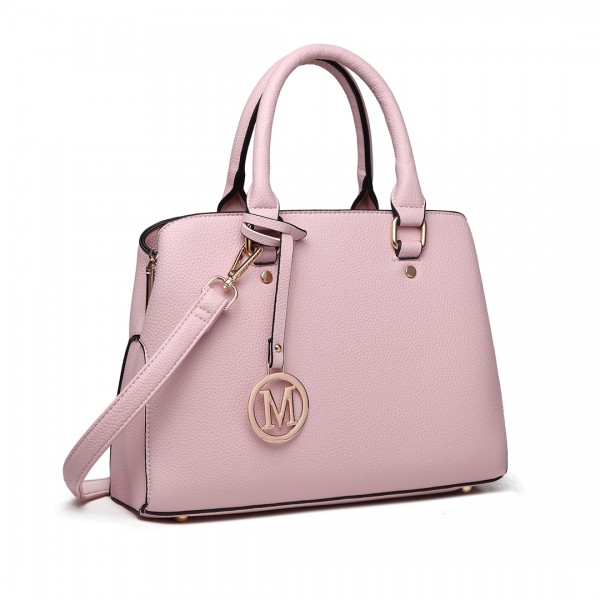 LT1752 - Miss Lulu Medium Tote Handbags Pink