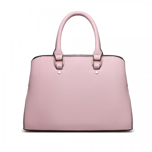 LT1752 - Miss Lulu Medium Tote Handbags Pink