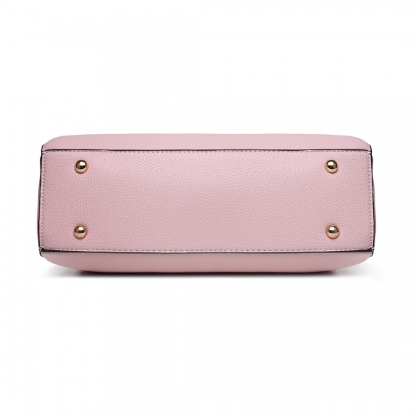 LT1752 - Miss Lulu Medium Tote Handbags Pink