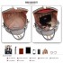 LT1810 GY Miss Lulu PU Leather Round Zip Cross Body Printed Bag Grey LT1810 GY Miss Lulu PU Leather Round Zip Cross Body Printed Bag Grey