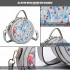 LT1810 GY Miss Lulu PU Leather Round Zip Cross Body Printed Bag Grey LT1810 GY Miss Lulu PU Leather Round Zip Cross Body Printed Bag Grey