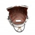 LT1810 WE Miss Lulu PU Leather Round Zip Cross Body Printed Bag White LT1810 WE Miss Lulu PU Leather Round Zip Cross Body Printed Bag White