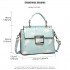 LT1814 GN -Miss Lulu Flamingo Printed Crossbody Handbag Green LT1814 GN -Miss Lulu Flamingo Printed Crossbody Handbag Green