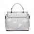 LT1814 GY -Miss Lulu Flamingo Printed Crossbody Handbag Grey LT1814 GY -Miss Lulu Flamingo Printed Crossbody Handbag Grey