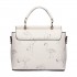 LT1814 WE -Miss Lulu Flamingo Printed Crossbody Handbag White LT1814 WE -Miss Lulu Flamingo Printed Crossbody Handbag White