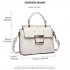 LT1814 WE -Miss Lulu Flamingo Printed Crossbody Handbag White LT1814 WE -Miss Lulu Flamingo Printed Crossbody Handbag White