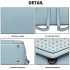 LT1820-MISS LULU PU LEATHER STUDDED FASHION BACKPACK BLUE LT1820-MISS LULU PU LEATHER STUDDED FASHION BACKPACK BLUE