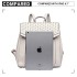 LT1820-MISS LULU PU LEATHER STUDDED FASHION BACKPACK BEIGE LT1820-MISS LULU PU LEATHER STUDDED FASHION BACKPACK BEIGE