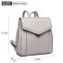 LT1820-MISS LULU PU LEATHER STUDDED FASHION BACKPACK GREY LT1820-MISS LULU PU LEATHER STUDDED FASHION BACKPACK GREY