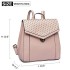 LT1820 - MISS LULU LEATHER LOOK STUDDED FASHION BACKPACK - NUDE LT1820 - MISS LULU LEATHER LOOK STUDDED FASHION BACKPACK - NUDE