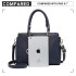 LT1865 - Miss Lulu Quilted Stitched Detail Handbag - Navy