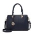 LT1865 - Miss Lulu Quilted Stitched Detail Handbag - Navy