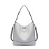 LT1917 - Miss Lulu 2 Piece Bucket Tote Bag Set - Grey