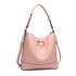 LT1917 - Miss Lulu 2 Piece Bucket Tote Bag Set - Pink