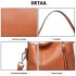 LT1941-MISS LULU CLASSIC STYLE SLOUCH SHOULDER BAG BROWN LT1941-MISS LULU CLASSIC STYLE SLOUCH SHOULDER BAG BROWN
