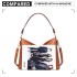 LT1941-MISS LULU CLASSIC STYLE SLOUCH SHOULDER BAG BROWN LT1941-MISS LULU CLASSIC STYLE SLOUCH SHOULDER BAG BROWN