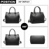 LT1959 - Miss Lulu Silk Scarf Shoulder Bag - Black