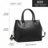 LT1959 - Miss Lulu Silk Scarf Shoulder Bag - Black
