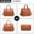LT1959 - Miss Lulu Silk Scarf Shoulder Bag - Brown LT1959 - Miss Lulu Silk Scarf Shoulder Bag - Brown