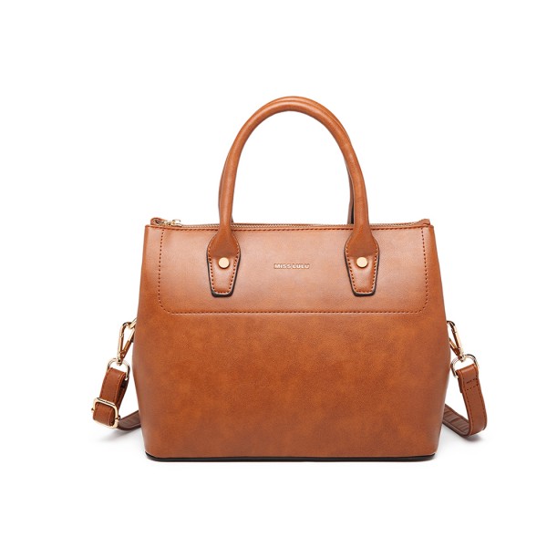 LT1959 - Miss Lulu Silk Scarf Shoulder Bag - Brown LT1959 - Miss Lulu Silk Scarf Shoulder Bag - Brown