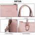 LT1959 - Miss Lulu Silk Scarf Shoulder Bag - Pink LT1959 - Miss Lulu Silk Scarf Shoulder Bag - Pink