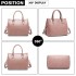 LT1959 - Miss Lulu Silk Scarf Shoulder Bag - Pink LT1959 - Miss Lulu Silk Scarf Shoulder Bag - Pink