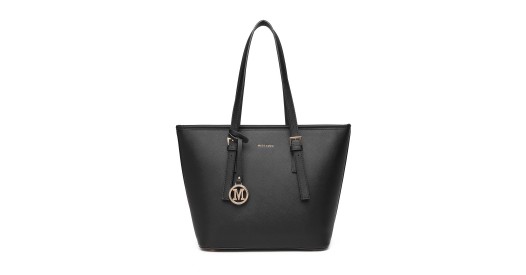 LT2054 - Miss Lulu Minimalistische Tragetasche strukturiert - Schwarz