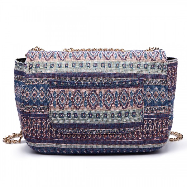 LT6610 - Miss Lulu Canvas Boho Print Shoulder Cross Body Bag
