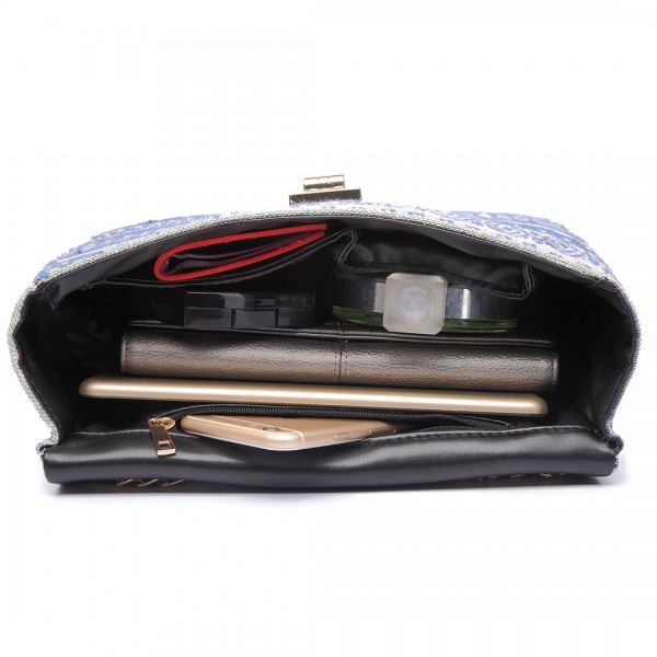 LT6610 - Miss Lulu Canvas Boho Print Shoulder Cross Body Bag