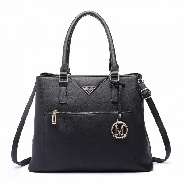 LT6611-MISS LULU PU-Leder MultifunktionsTaschentaschenhandtasche schwarz LT6611-MISS LULU PU-Leder MultifunktionsTaschentaschenhandtasche schwarz