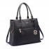 LT6611-MISS LULU PU-Leder MultifunktionsTaschentaschenhandtasche schwarz LT6611-MISS LULU PU-Leder MultifunktionsTaschentaschenhandtasche schwarz