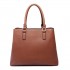 LT6611-MISS LULU PU-Leder Multi-Tasche Taschentasche Handtasche braun