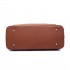 LT6611-MISS LULU PU-Leder Multi-Tasche Taschentasche Handtasche braun
