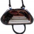 LT6624 - Miss Lulu Panelled Stripe Design Tote Handbag Blue