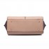 LT6625 - Miss Lulu Ladies Large Tote Bag Faux Leather Tan