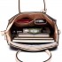LT6627 - Miss Lulu Faux Leather Large Winged Tote Bag Handbag Black/Beige