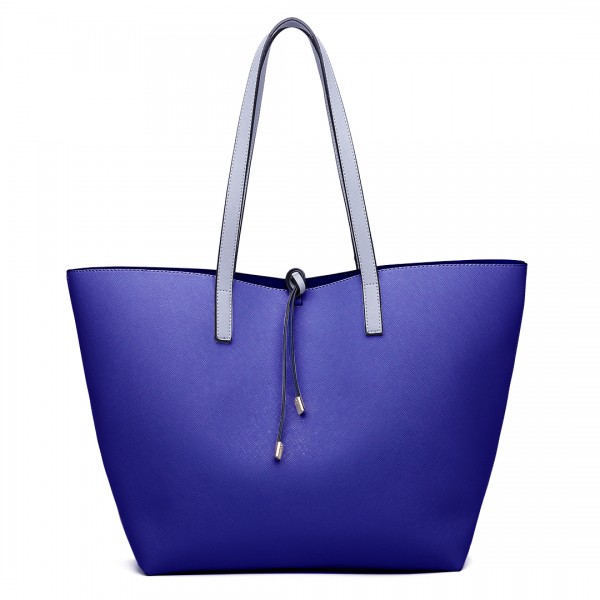 LT6628-femmes double côtés en cuir PU sac fourre-tout contenir un sac épaule corps croix gris...