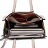 LT6636-Frauen PU-lederner Beutel-quadratische Schulter-Handtasche beige