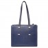 LT6636 - Miss Lulu Embossed Pattern Leather Look Shoulder Bag Navy