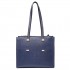 LT6636-Frauen PU-lederner Beutel-quadratische Schulter-Handtaschenmarine