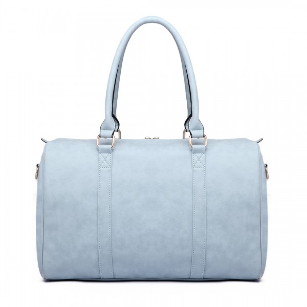 LT6638 - Miss Lulu Leather Look Maternity Changing Shoulder Bag Light Blue