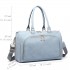 LT6638 - Miss Lulu Leather Look Maternity Changing Shoulder Bag Light Blue